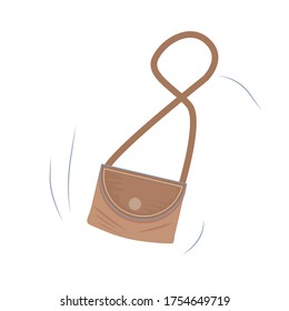The bag is pink on a white background. Women's accessory