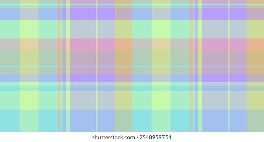 Bag plaid fabric pattern, vertical seamless texture textile. Christmas ornament tartan check vector background in light and blue colors palette.