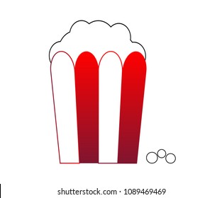 Bag with popcorn