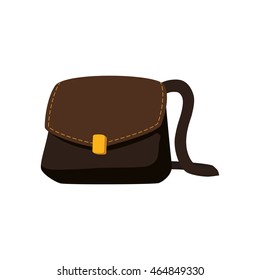 bag postman delivery shipping logistic security icon. Isolated and flat illustration. Vector graphic