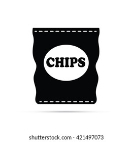 Bag Of Potato Chips Icon