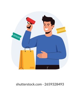 Ilustração do vetor de compra de saco. Arquivo EPS 10