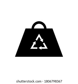Bag recycling icon Vector illustration
