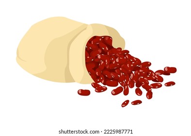 a bag of red kidney beans