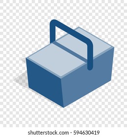 Bag refrigerator isometric icon 3d on a transparent background vector illustration