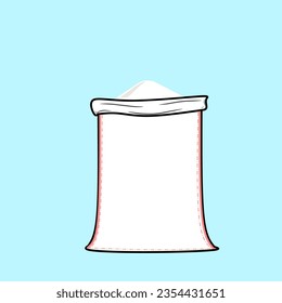 Bolsa de arroz, ilustración vectorial