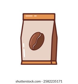 A bag of roasted coffee beans illustration
