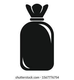 Bag sack icon. Simple illustration of bag sack vector icon for web design isolated on white background