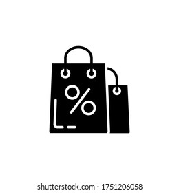 Bag, sale icon. Simple vector black friday icons for ui and ux, website or mobile application