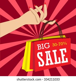 bag sale vector