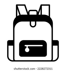 Bag, school, backpack Modern concepts flat design, Premium quality vector illustration concept. Vector symbol.