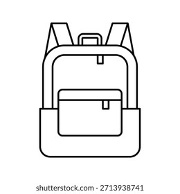 Icono de la escuela del bolso. para el concepto móvil y el Diseño web en el fondo blanco