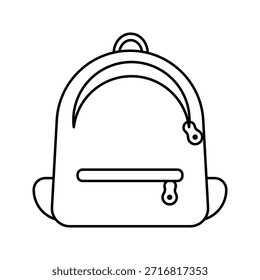 Icono de la escuela del bolso. para el concepto móvil y el Diseño web en el fondo blanco