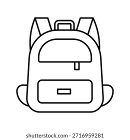 Icono de la escuela del bolso. para el concepto móvil y el Diseño web en el fondo blanco