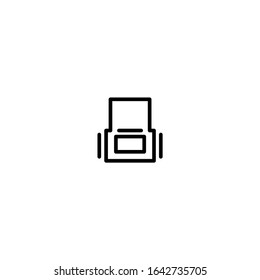 Beutel. Schulsymbolsatz. Minimalistischer und einzigartiger Outline-Stil. Bearbeitbare Vektorillustration.