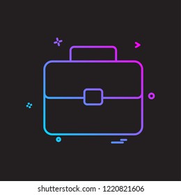 bag school icon vector design