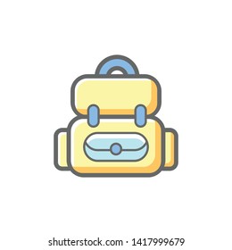 Bag, School bag icon vector eps10