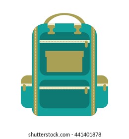bag school isolated icon design