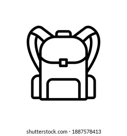 bag school line icon vector illustration design