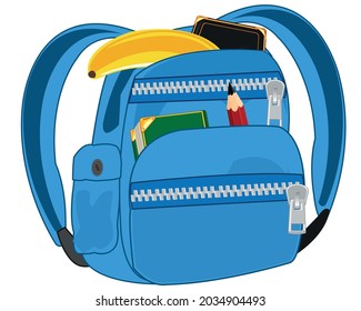 Bag of the schoolboy with attribute for training