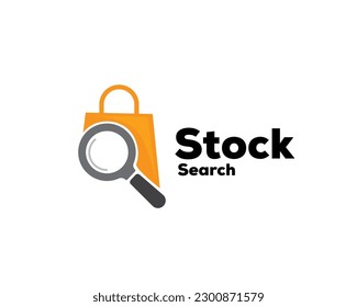bag searching stock icon symbol logo design template illustration inspiration