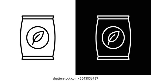 Bag seedling icon Flat style logo vector. perfect for UI designs