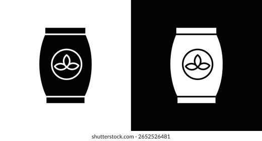 Bag seedling icon symbol collection. Flat vector stock illustration.
