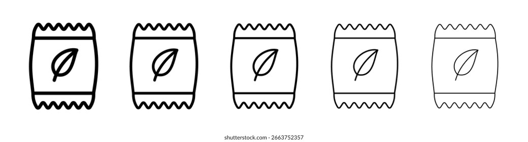 Bag seedling icon vector collection. EPS 10