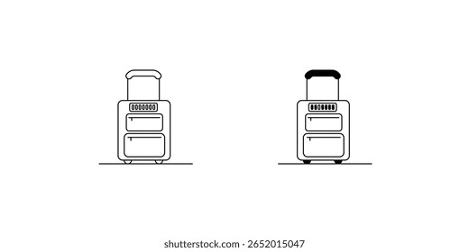 ícone de conjunto de sacos com fundo branco vetor ilustração stock