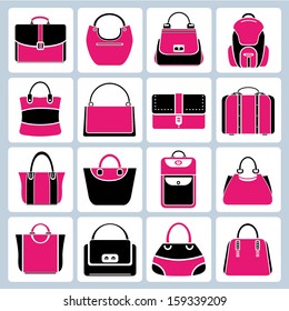 bag set, pink theme