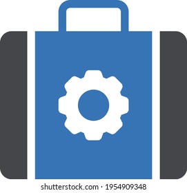 bag setting vector glyph colour icon