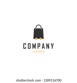 Bag Shop Cart E Commerce Abstract Retail Abstract Creative Business Modern Logo 