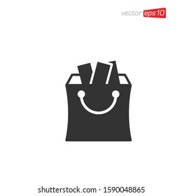 Bag Shop Icon Design Illustrator