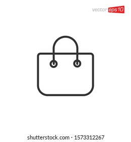 Bag Shop Icon Design Vector