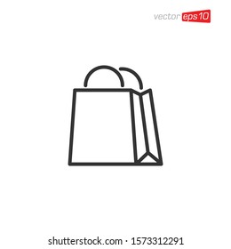 Bag Shop Icon Design Vector