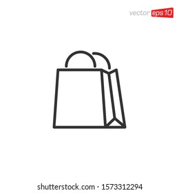 Bag Shop Icon Design Vector