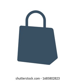 Bolsa, icono de tienda (ilustración vectorial)