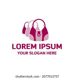 Bag shop Logo Design Template. Bags online shop logo concept icon 