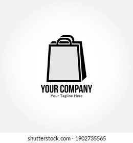 Bag Shop Logo Icon Design Vector