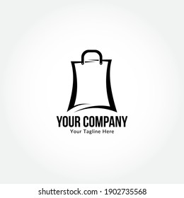 Logo-Design-Vektorgrafik des Bag-Shops