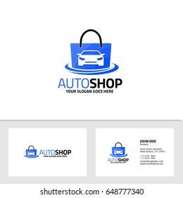 bag shop logo template vector