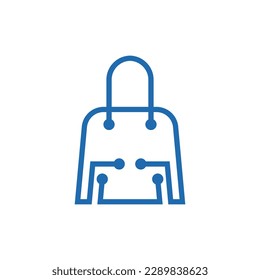 einfaches Logo für die Bag-Shop-Technologie