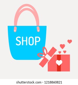 BAG SHOP VECTOR ICON
