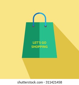 bag shopping flat icon