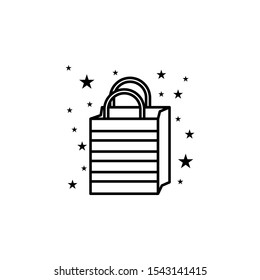 Bag shopping bag icon. Element of bags icon