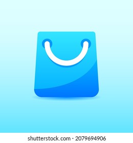 Bag shopping icons for business e commerce and online shop with modern style graphic illustration