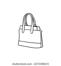 Bag shopping line modern creative design
