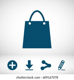 bag shopping vector icon