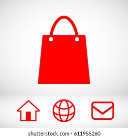 bag shopping vector icon
