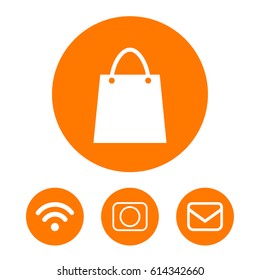 bag shopping vector icon